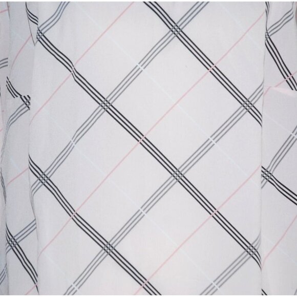 Croft & Barrow Women's Pink Blouse Size 1X Keyhole Ruffled Neckline 3/4 Sleeve - Picture 4 of 10